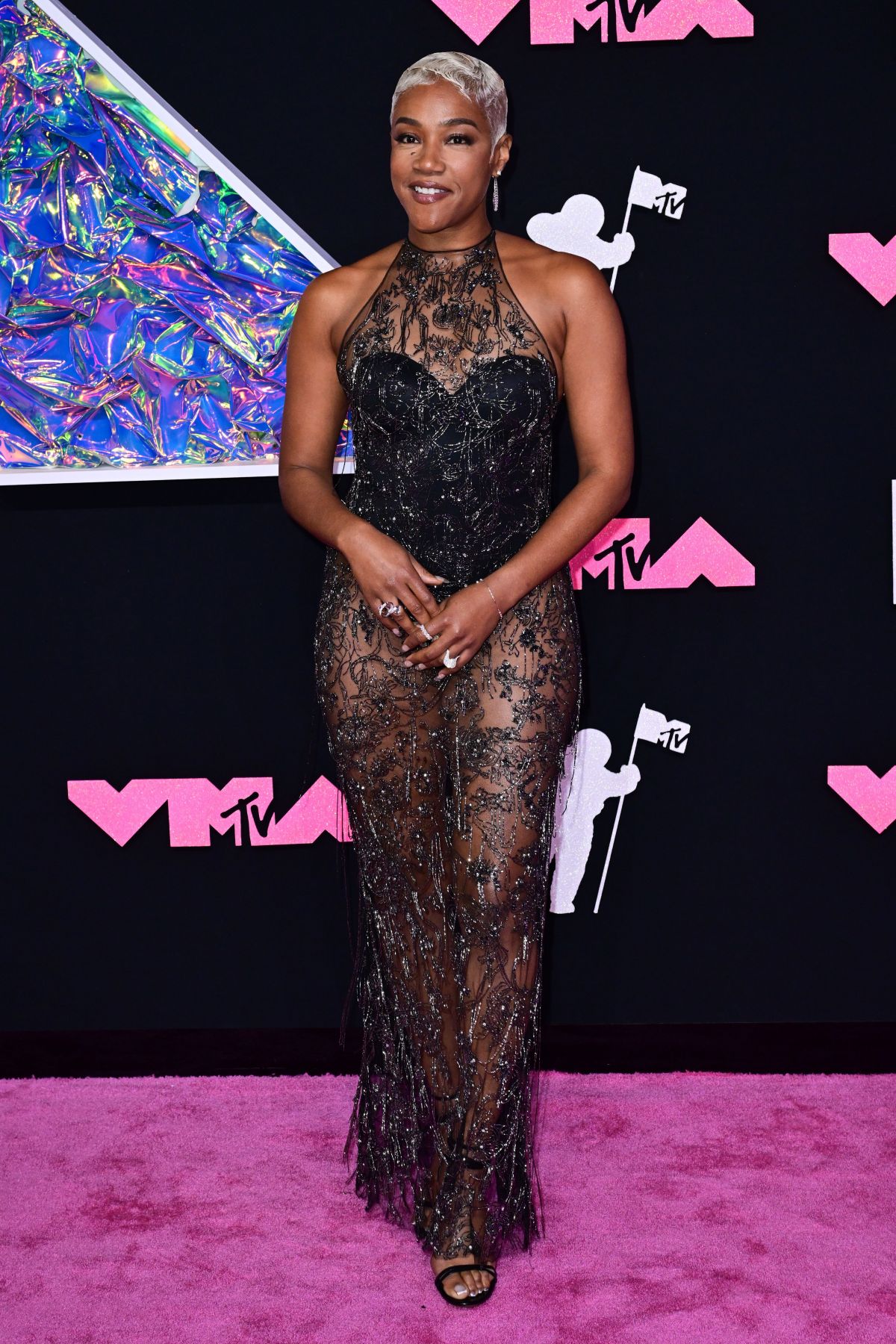 Tiffany Haddish at 2023 MTV Video Music Awards in Newark BootymotionTV